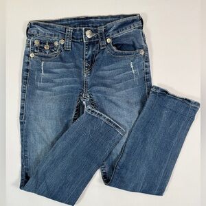 TRUE RELIGION World Tour Skinny Jeans Size 8 Medium Wash Stretch